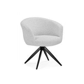 Стул на металлокаркасе Solomon 1 вращающийся светло-бежевый / черный | Интернет магазин мебели и декора LifeDekor