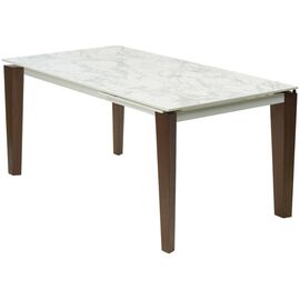 Стол ESMIR 180 MATTE ARABESCATO SOLID CERAMIC/ орех, ®DISAUR | Интернет магазин мебели и декора LifeDekor