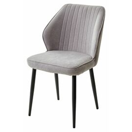 Стул VENA, цвет B22 Серый, велюр / черный каркас М-City | Интернет магазин мебели и декора LifeDekor