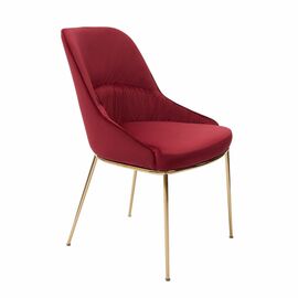 Кресло Etna винное, основание золото | Интернет магазин мебели и декора LifeDekor