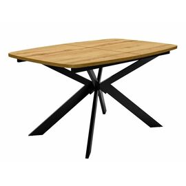 Стол DikLine B140 Дуб Каселла натуральный/опоры черные | Интернет магазин мебели и декора LifeDekor