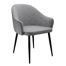Стул DikLine 440 TW09 светло-серый, ножки черные | Интернет магазин мебели и декора LifeDekor