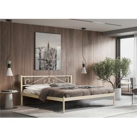 Кровать ШАРМ (160х200/металлическое основание) Бежевый | Интернет магазин мебели и декора LifeDekor