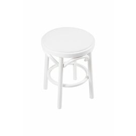 Табурет Венский мягкий (белая эмаль, экокожа белая) | Интернет магазин мебели и декора LifeDekor