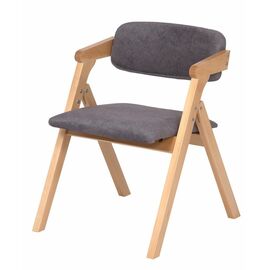 Стул складной Томас (бук/ткань Айсберг грей) | Интернет магазин мебели и декора LifeDekor