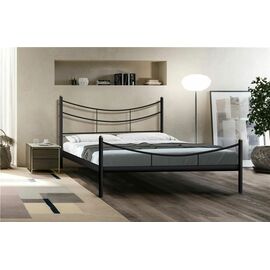 Кровать двуспальная Luna (160х200/металлическое основание) Черный | Интернет магазин мебели и декора LifeDekor