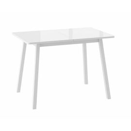 Cтол раздвижной со стеклом ТИРК RADIAL-94 (Белый/Белый) 94(126)х64 | Интернет магазин мебели и декора LifeDekor