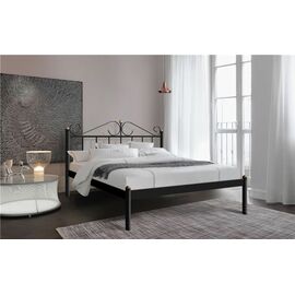 Кровать двуспальная Розана (160х200/металлическое основание) Черный | Интернет магазин мебели и декора LifeDekor