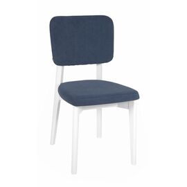 Стул "Орион" (Белая эмаль / ткань Classic Blue) | Интернет магазин мебели и декора LifeDekor