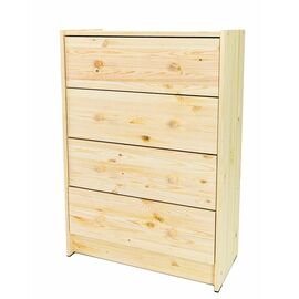 Комод Р4 (4 ящика/не окрашенный) | Интернет магазин мебели и декора LifeDekor