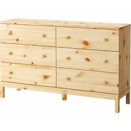 Комод Т6 (6 ящиков/не окрашенный) | Интернет магазин мебели и декора LifeDekor