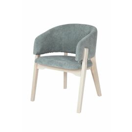 Кресло Милана (беленый дуб / ткань Т11 - св. бирюзовый) | Интернет магазин мебели и декора LifeDekor