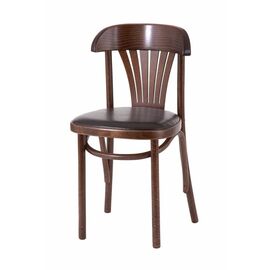 Стул "Астра классик" мягкий (Темный тон, экокожа коричневая) | Интернет магазин мебели и декора LifeDekor