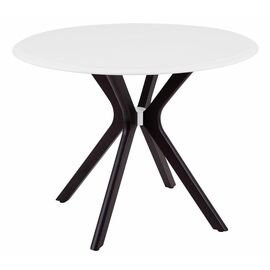 Стол Пекин (1000*1000+300/цвет столешницы Белый/цвет ножек Венге) | Интернет магазин мебели и декора LifeDekor