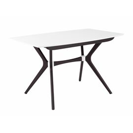 Стол Марко (1300*820+320/цвет столешницы Белый/цвет ножек Венге) | Интернет магазин мебели и декора LifeDekor