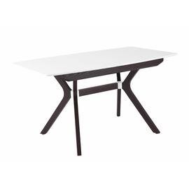 Стол Пекин (1400*820+400/цвет столешницы Белый/цвет ножек Венге) | Интернет магазин мебели и декора LifeDekor