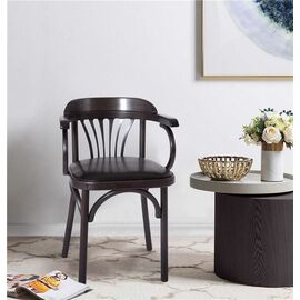 Стул Михаэль венский мягкий (венге, экокожа ЧЕРНАЯ) | Интернет магазин мебели и декора LifeDekor