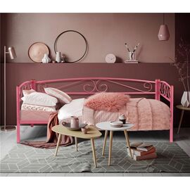 Кушетка Оптима Люкс (90х200/металлическое основание) Розовый | Интернет магазин мебели и декора LifeDekor