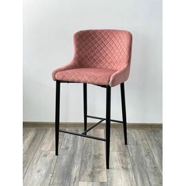 Полубарный стул ARTEMIS BLUVEL-52 PINK (H=65cm), велюр М-City | Интернет магазин мебели и декора LifeDekor