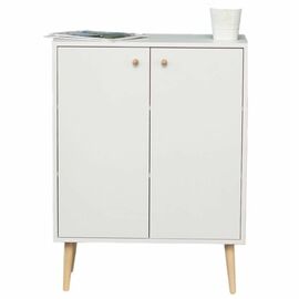 Комод Komo-3 (700х330х930 мм, ЛДСП Белый 16мм, ножки береза) | Интернет магазин мебели и декора LifeDekor