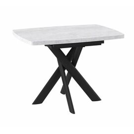 Стол Andres -110 (110/145 х 80 / серый сланец / черный) | Интернет магазин мебели и декора LifeDekor