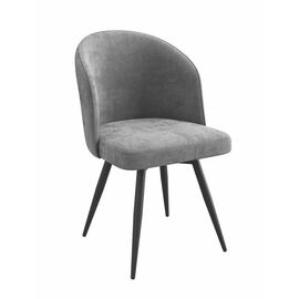 Стул TEDDY-R (b 22 / Grey LUX/Черный) | Интернет магазин мебели и декора LifeDekor