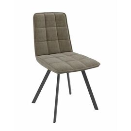 Стул Rom D-R поворотный (b5 Latte Lux/Черный) | Интернет магазин мебели и декора LifeDekor