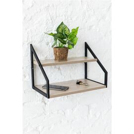 Стеллаж Ангули 250х450 настенный-настольный (ясень шимо светлый) | Интернет магазин мебели и декора LifeDekor