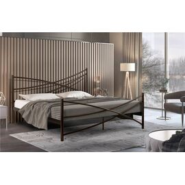 Кровать Лиана (140х200/металлическое основание) Коричневый бархат | Интернет магазин мебели и декора LifeDekor