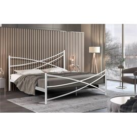 Кровать Лиана (140х200/металлическое основание) Белый | Интернет магазин мебели и декора LifeDekor