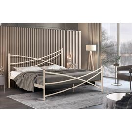 Кровать Лиана (140х200/металлическое основание) Бежевый | Интернет магазин мебели и декора LifeDekor
