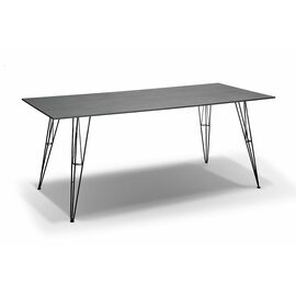 "Руссо" обеденный стол из HPL 150х80см, цвет серый гранит | Интернет магазин мебели и декора LifeDekor