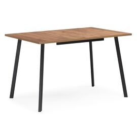 Стол деревянный Кортни 120 (160) x 80 дуб крафт золотой / черный матовый | Интернет магазин мебели и декора LifeDekor