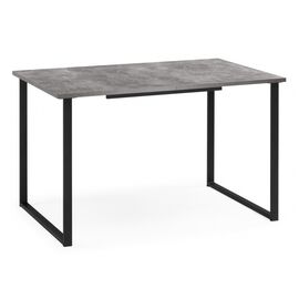 Стол деревянный Лиман 120 (160) x 80 бетон светлый / черный матовый | Интернет магазин мебели и декора LifeDekor