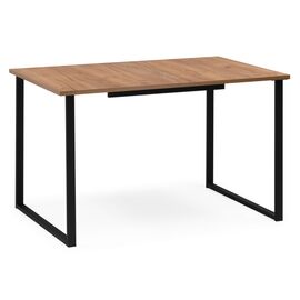 Стол деревянный Лиман 120 (160) x 80 дуб крафт золотой / черный матовый | Интернет магазин мебели и декора LifeDekor