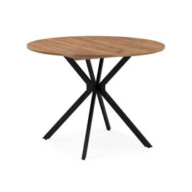 Стол деревянный Орион 90 / 130 дуб крафт золотой / черный матовый | Интернет магазин мебели и декора LifeDekor