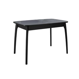 Стол DikLine MK15 Керамика Серый мрамор/подстолье черное/опоры черные | Интернет магазин мебели и декора LifeDekor