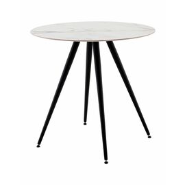 Стол Ники круглый столешница керамика Ice Jade 800 | Интернет магазин мебели и декора LifeDekor