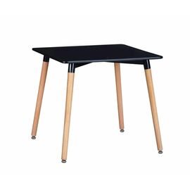 Стол EAMES 2 черный 80*80 см | Интернет магазин мебели и декора LifeDekor