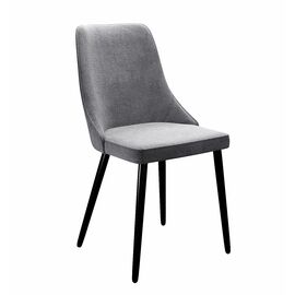 Стул DikLine 286 TW09 светло-серый, ножки черные | Интернет магазин мебели и декора LifeDekor