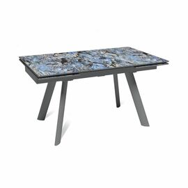 Стол раскладной Stone (140+40+40), керамика глянцевая Lemurian blue | Интернет магазин мебели и декора LifeDekor