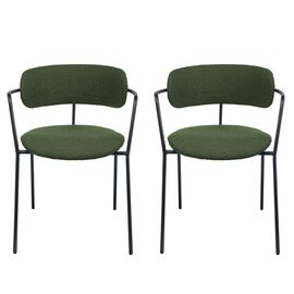 Комплект из 2-х стульев Ant букле зелёный | Интернет магазин мебели и декора LifeDekor