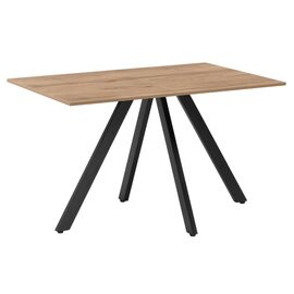 Стол деревянный Keon 116(155,5)x77 раздвижной дуб табачный / черный | Интернет магазин мебели и декора LifeDekor