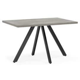 Стол деревянный Keon T32 116(155,5)х77 раздвижной цемент / черный | Интернет магазин мебели и декора LifeDekor