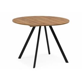 Стол деревянный Курт 90 / 130 дуб крафт золотой / черный матовый | Интернет магазин мебели и декора LifeDekor