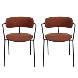 Комплект из 2-х стульев Ant букле терракотовый | Интернет магазин мебели и декора LifeDekor