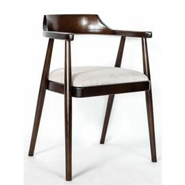 Полукресло венское Mercurius (темный орех орех/ткань Тесла 01) | Интернет магазин мебели и декора LifeDekor