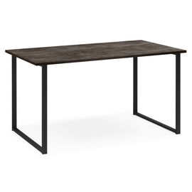 Стол деревянный Лиман 117 х 77 бетон темный / черный матовый | Интернет магазин мебели и декора LifeDekor