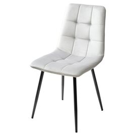 Стул BARI UF910-02 LIGHT GREY, велюр / черный каркас М-City | Интернет магазин мебели и декора LifeDekor