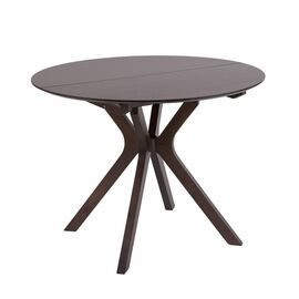 Стол Пекин (1000*1000+300/цвет столешницы Темный орех/цвет ножек Темный орех) | Интернет магазин мебели и декора LifeDekor